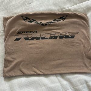 Speed Racing Cropped Tube Top Size Medium